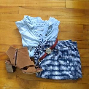 High Waisted Pattern H&M Casual Dress Pants